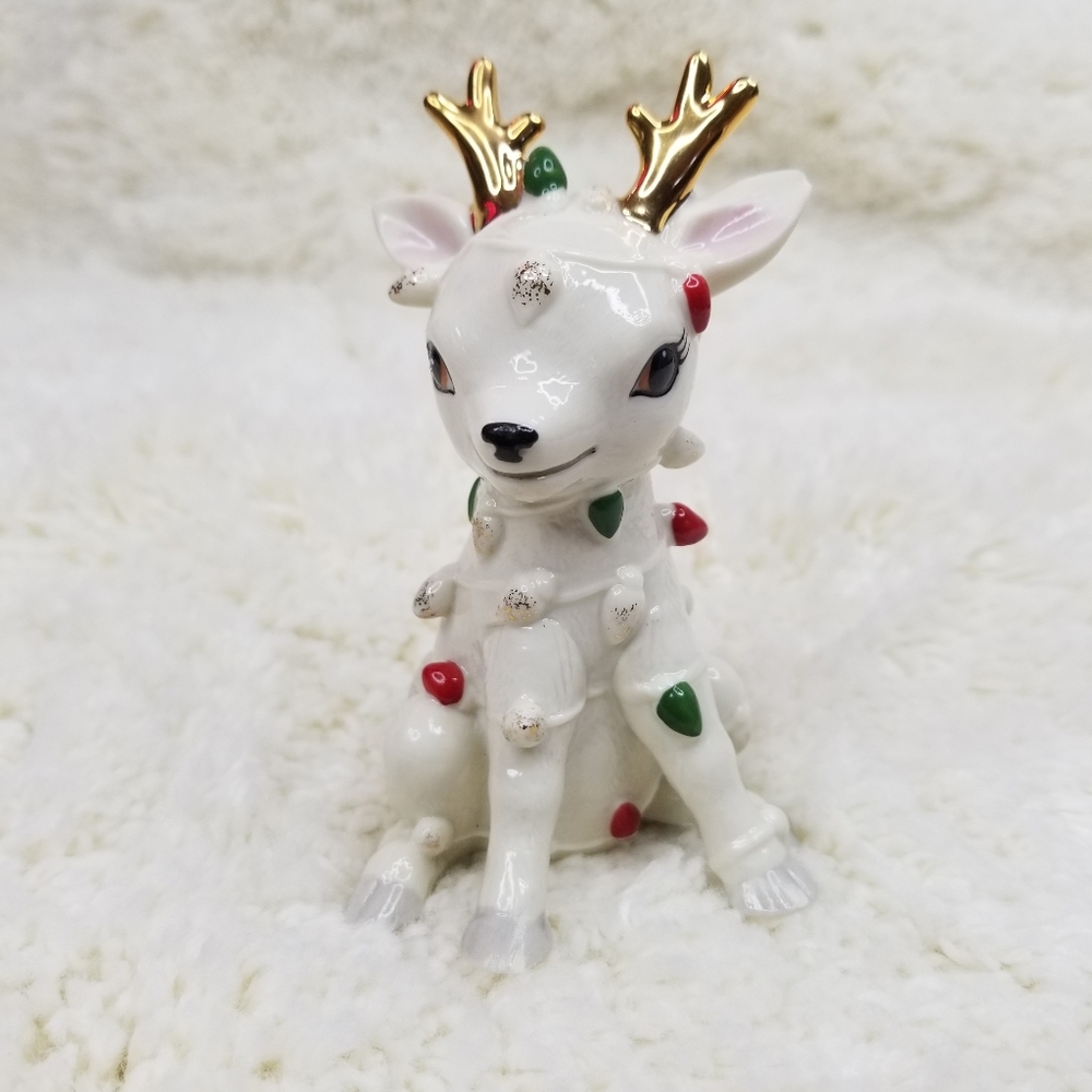 Lenox Northern Lights Raindeer Christmas Figure